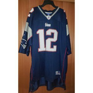 Reebok NFL New England Patriots Tom Brady 12 Vintage Jersey Men's 2XL Football